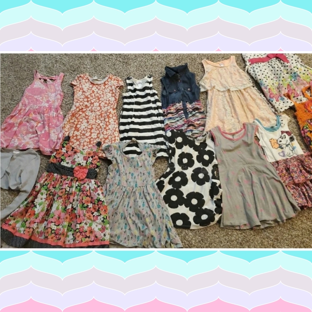 Girls mixed 5T 5/6 dress lot